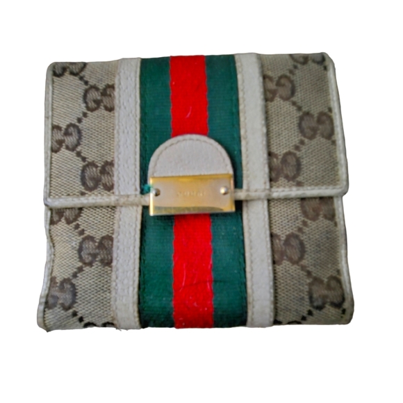 GUCCI OPHIDIA CLOTH WALLET - Picture 1 of 9